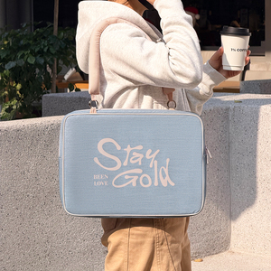2026 New Design Simple Unisex Large Denim Laptop Briefcase 15.6 Inches Light Weight <strong>Computer</strong> Use Tote <strong>Bag</strong> - Product Image 2