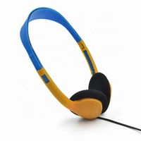 Personnalisé 1.2m Filaire 3.5mm Double Pin Casque Jetable Airline Écouteurs pour Bus & Tourist Airport Casque Splitters Adaptateurs