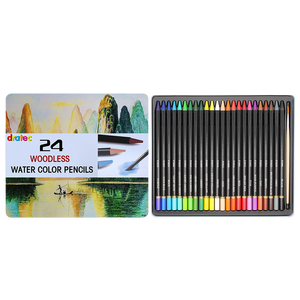 Ensemble de crayons de couleur sans bois EN71 personnalisés, crayons de couleur sans bois solubles dans l'eau, crayons de couleur sans bois pour le dessin des enfants - Product Image 3