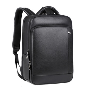 Men's Genuine Leather <b>Backpack</b> 20L Business Travel <b>Large</b> Capacity USB Charging Port Casual Style - Product Image 5
