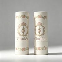 Emballage de tube cylindrique rond pour cosmétiques avec logo personnalisé, tube en carton biodégradable pour flacon d'huile essentielle ou de parfum