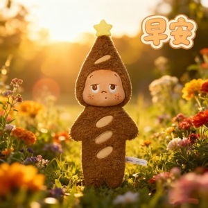 Peluche personnalisée avec logo, motif Twinkle Baguette, dessin animé, douce, marron, Yellow Star Man, animal en peluche, poupée, coussin décoratif - Product Image 6
