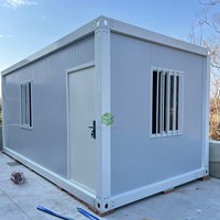 Maisonnette préfabriquée économique en acier, conteneur portable, à monter soi-même, avec 1 salle de bain, pour chambre, bureau, bâtiment, ferme