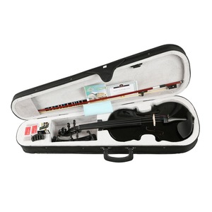 Trong kho nóng bán màu đen Violin bán buôn ván ép Violin 4/4 giá rẻ - Product Image 2