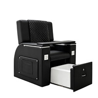 Fauteuil de pédicure en céramique avec bain à remous, pour salon de beauté, tatouage, broderie, thérapie des pieds, inclinable, réglable, massage électrique, port USB