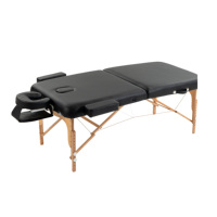 Table de massage en bois à prix réduit, pliable, avec pieds réglables en hauteur, éponge haute densité, usage commercial pour chambre/école/souterrain