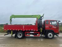 Mini-grue montée sur camion FAW, petite grue hydraulique compacte pour le chargement agricole, utilitaire et en entrepôt