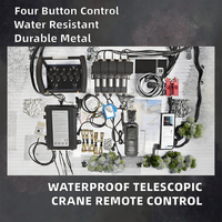 Télécommande de grue entièrement automatique 4 directions, moteur hydraulique, étanche IP68, télécommande sans fil pour grue