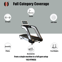 Paquete de Equipos de Cardio Eléctricos para Gimnasios Comerciales, Caminadora de 3HP YJCJ ZF8600 con Pantalla LED de 21.5 Pulgadas y Capacidad de 200 kg