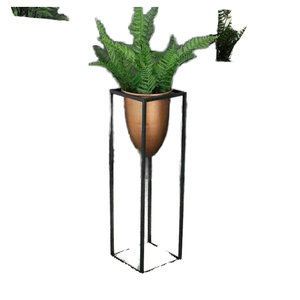Vase de sol en métal américain Yuchen, écologique, avec revêtement en poudre, forme de vague 3D, pour fleurs, maison et jardin - Product Image 2
