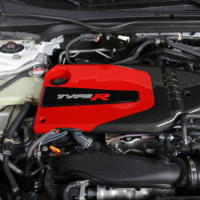 Couvercle de moteur ABS à motif en Fiber de carbone, pour Honda Civic 10e génération 2016 – 2021, couvercle de Protection décoratif pour compartiment moteur, accessoires de voiture