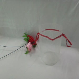 Sac de pochette en <span class=keywords><strong>organza</strong></span> à fond rond personnalisé en gros avec cordon de serrage à ruban <span class=keywords><strong>rouge</strong></span> pour l'emballage et l'affichage de cadeaux - Product Image 3