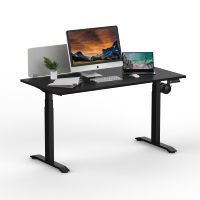 Bureau Ergonomique en Acier Métallique à Hauteur Réglable Électriquement, Bureau Intelligent à Double Moteur pour Position Assise ou Debout