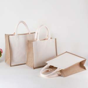 Bolsa de Yute Ecológica Reutilizable de Alta Calidad para Compras, con Logotipo Personalizado Impreso - Product Image 5