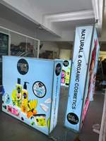 Vente en gros de boîte à lumière pliable portable 8x10 pieds avec fixation en tissu par sublimation pour la mise en place d'expositions