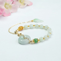 Bracelet en jade vert naturel en gros, bijoux de mode, bracelet en jadéite de Birmanie, bracelet rond en jade de Myanmar