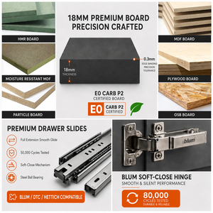 Muebles Modernos <span class=keywords><strong>de</strong></span> Lujo <span class=keywords><strong>de</strong></span> Diseño Personalizado, Juego <span class=keywords><strong>de</strong></span> Armarios Modulares, Gabinete <span class=keywords><strong>de</strong></span> Cocina Estilo Shaker Blanco Americano con <span class=keywords><strong>Isla</strong></span> - Product Image 3