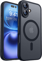 Couverture de téléphone arrière magnétique mince et translucide pour iPhone 16 Pro Max étui antichoc pour iPhone 17