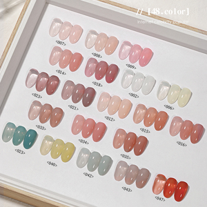 48 colores <span class=keywords><strong>Natural</strong></span> <span class=keywords><strong>Rosa</strong></span> gris Gel esmalte de <span class=keywords><strong>uñas</strong></span> UV Set Nude Jelly Ice Muscle Nail Gel esmalte de <span class=keywords><strong>uñas</strong></span> Nude Set - Product Image 5