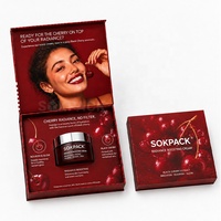 Boîte cadeau personnalisée à fermeture magnétique pour crème visage en pot unique, avec insert en papier, emballage rigide en carton pour cosmétiques et soins de la peau