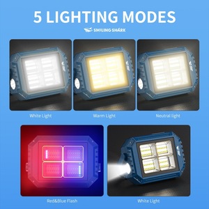 Smiling Shark Cob <b>Led</b> <b>Light</b> 2835-112 <b>Usb</b> Rechargeable Camping Lamp - Product Image 3