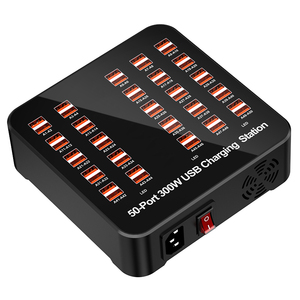 Đa cổng <span class=keywords><strong>USB</strong></span> HUB Trạm Sạc 300W 50 Cổng sạc thông minh tường sạc nhanh Trạm Sạc cho <span class=keywords><strong>iPad</strong></span> iPhone <span class=keywords><strong>USB</strong></span> thiết bị - Product Image 1