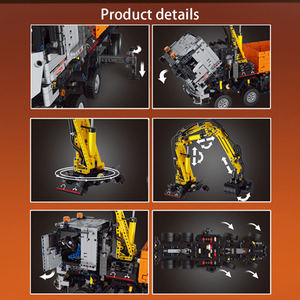 نموذج شاحنة بذراع آلي هوائي من سلسلة الهندسة من مولد كينج 19007S، 2970 قطعة، لعبة تعليمية تقنية، هدية للمناسبات - Product Image 5