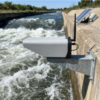 Medidor de Flujo por Radar de Aleación de Aluminio IP67, Medidor de Velocidad de Flujo de Canal Abierto por Ondas Milimétricas sin Contacto, Monitoreo de Nivel de Agua, OEM ODM