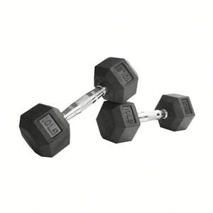 Kauçuk Kaplı Dökme Demir Altıgen Dambıl Seti, Ev Spor Salonu Güç Antrenmanı Egzersiz Ekipmanları Toptan Satış - Product Image 6