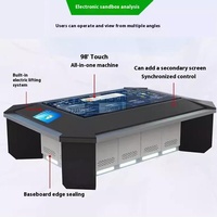Table de sable numérique 3D holographique stéréo, centre de commande, modèle de bac à sable numérique jumeau pour scène de combat militaire, terrain de scène virtuelle