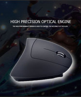 Mouse Optik Ergonomis Nirkabel USB Terbaru Laris Manis, Desain Mini Vertikal untuk Tangan Kanan, Dual-Mode (BT/Gaming), 3 DPI yang Dapat Disesuaikan