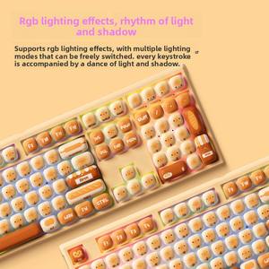 Clavier mécanique OEM trois modes MG108B Bun Wonderland, nouveau, USB Type-C, 108 touches, interrupteurs piano RGB remplaçables à chaud - Product Image 4