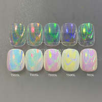 Pigment de revêtement pour ongles effet miroir arc-en-ciel caméléon, base solvant, néon, aurore, sirène, qualité cosmétique, inorganique, duochrome, marque privée