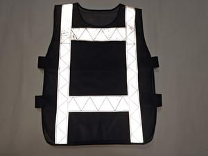 صدرية سلامة قيادة حركة المرور شبكة سوداء قابلة للتعديل - Product Image 2