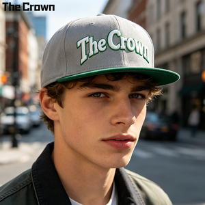 Custom Logo Cotton 6 Panel <b>Flat</b> Brim Cap Wholesale Bulk Two Tone 3D Embroidery <b>Hat</b> Manufacturer - Product Image 1
