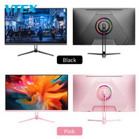 Moniteur d'ordinateur 23.8 pouces FHD IPS Panel 100Hz Taux de rafraîchissement Angle de vision large en option Lumière RVB Haut-parleur Moniteur de jeu de bureau