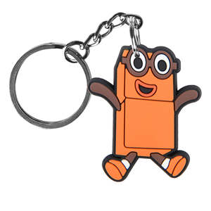 אישית מחזיקי מפתחות מספר בלוקים keyring custom רך pvc גומי 3d 2d מפתח שרשרות עבור חמוד מתנת יום הולדת - Product Image 3