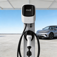 Chargeur double pour véhicules électriques 7 kW 11 kW 22 kW triphasé AC Type 2, station murale avec deux prises et partage de charge