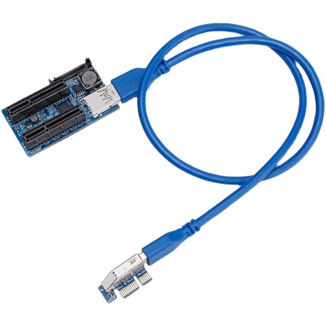 PCI-E X1 to X4 Extension Cable Expansion Card NIC Port Extension Cable PCI-E Adapter Cable