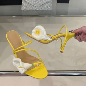 New Talons Chic Slipper Green Flower Sexy <b>Shoes</b> Summer Heels for Women Ladies - Product Image 5