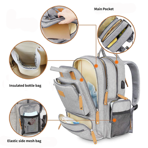 Vente chaude Sac à <span class=keywords><strong>langer</strong></span> multifonctionnel personnalisé grand et portable, sac à <span class=keywords><strong>langer</strong></span> imperméable, <span class=keywords><strong>lit</strong></span> pliant pour bébé, sacs à <span class=keywords><strong>langer</strong></span>, sacs de maternité - Product Image 4