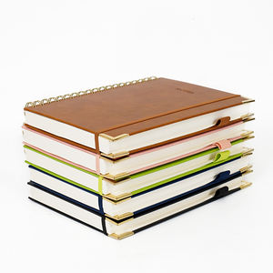 Agenda académique 2026 personnalisé avec logo gravé en creux, ligné, couverture rigide en PU, format A5 A4 B5, carnet de gratitude, journal, planificateur - Product Image 3