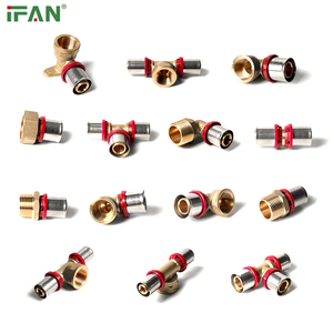Conexiones PEX Al PEX de IFAN, Fabricante de Accesorios de Plomería Multicapa, Color Rojo, 16-32mm, Conexiones PEX de Latón a Presión - Product Image 5