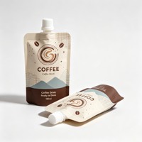 Pochette souple personnalisée sans BPA, recyclable, de qualité alimentaire pour bébé, transparente, plate, stérilisable, avec bec verseur pour jus et boissons