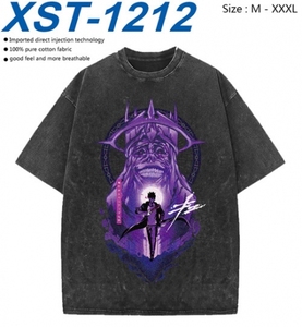 T-shirt Anime Lavé à Manches Courtes pour Hommes, Impression Couleur, Thème Solo Leveling Sung Jin Woo Yoo Jin Ho, Vente en Gros - Product Image 5