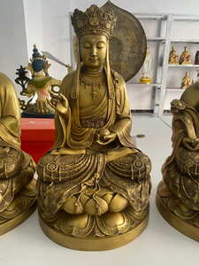 Tapınak ve budist salonu dekorasyon bronz Shakyamuni buda heykeli bakır buda heykel - Product Image 3