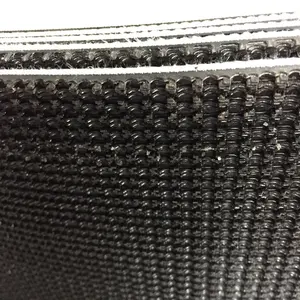 All kinds of industry antiskid green black grass pattern PVC belt conveyor rubber strips endless rubber belt