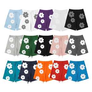 Nuovi <span class=keywords><strong>Pantaloncini</strong></span> da Uomo Pesanti con Stampa Puff, 100% Cotone, Casual <span class=keywords><strong>Streetwear</strong></span>, Chiusura con Elastico in Vita Media, Hot Shorts - Product Image 1