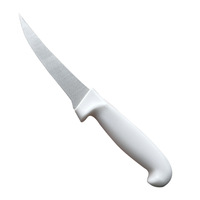 Couteau de boucher en acier inoxydable de haute qualité avec poignée en plastique de couleur personnalisée pour la cuisine et le restaurant