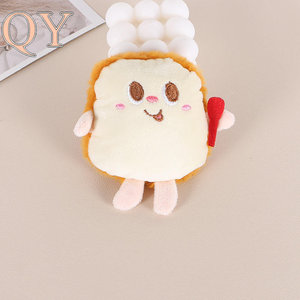 QY Cartoon Food Plush Coin Purse Keychain <b>Cute</b> Fluffy Mini <b>Wallet</b> Cash Storage Bag Charm Zipper Pouch Gift Wholesale - Product Image 6